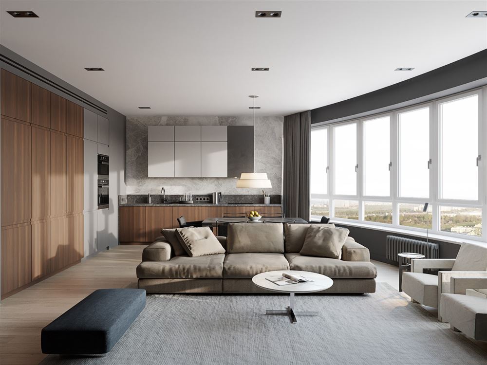 佛山市旭輝江山歐式風格三居室裝修案例