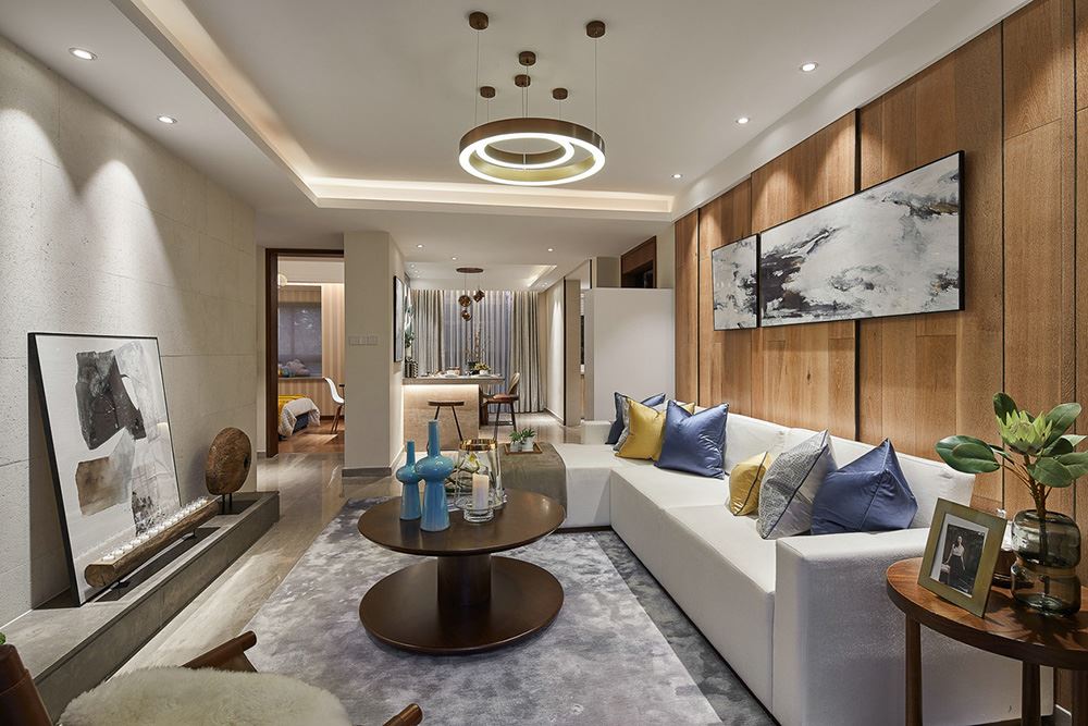 南寧市南寧碧桂園天悅灣輕奢風格三居室裝修案例