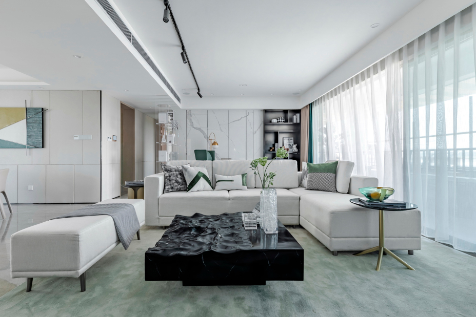 現(xiàn)代輕奢風格室內家裝案例效果圖-客廳 現(xiàn)代輕奢風格室內家裝案例效果圖-客廳