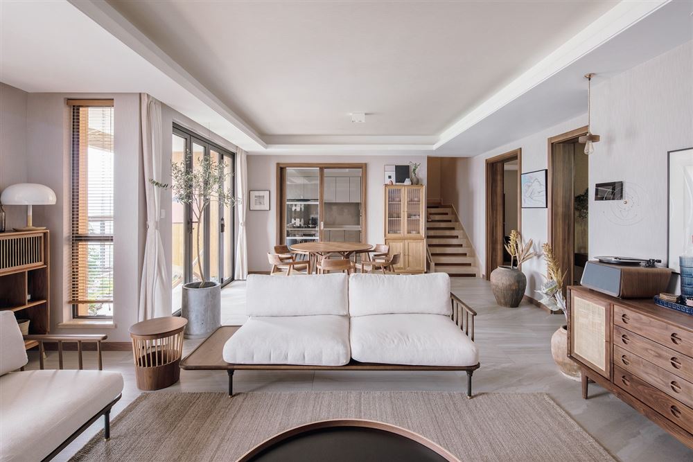 江門市保利中央公園現代簡約風格四居室裝修案例