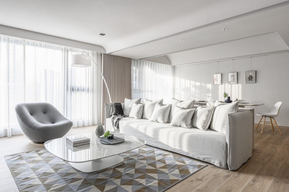 江門市御郡花園現代簡約風格三居室裝修案例