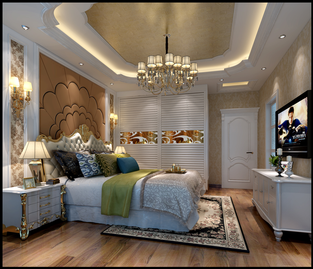 佛山市龍光&middot;天瀛歐式風(fēng)格三居室裝修案例