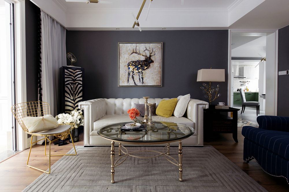 昭通市翠屏尚居歐式風格三居室裝修案例