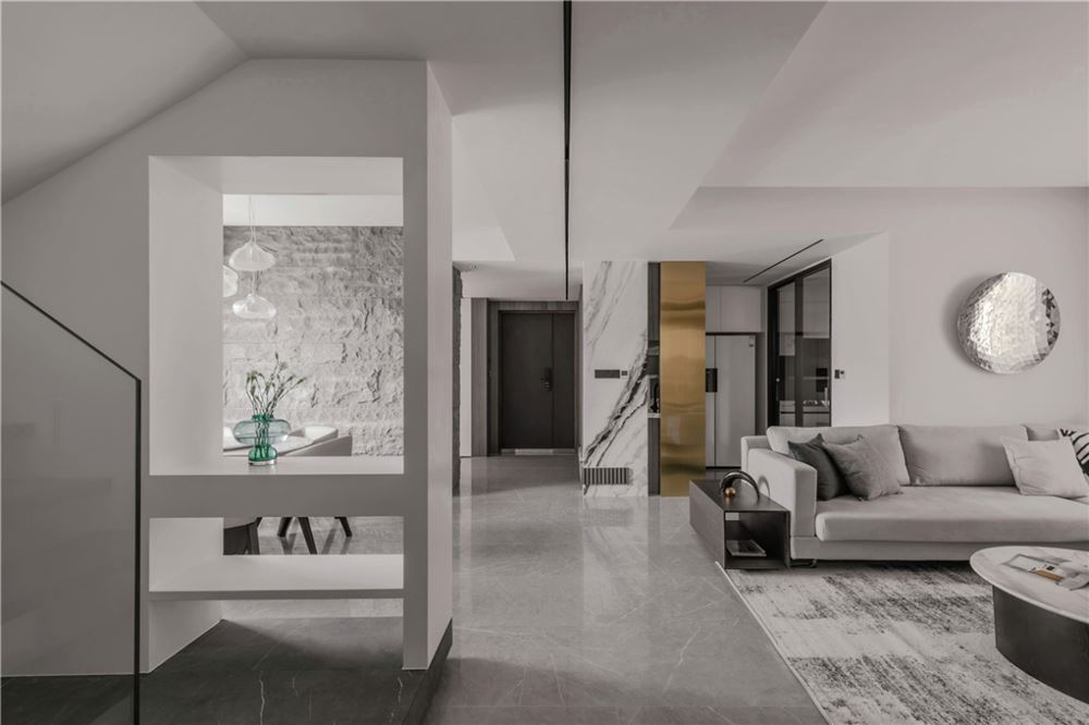 湛江市萬象凱旋灣輕奢風格別墅裝修案例