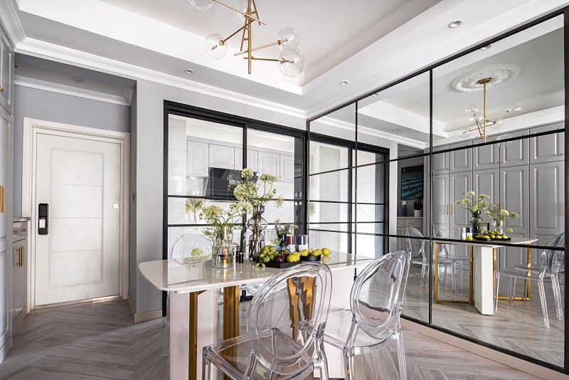 江門市碧桂園濱江壹號歐式風格三居室裝修案例