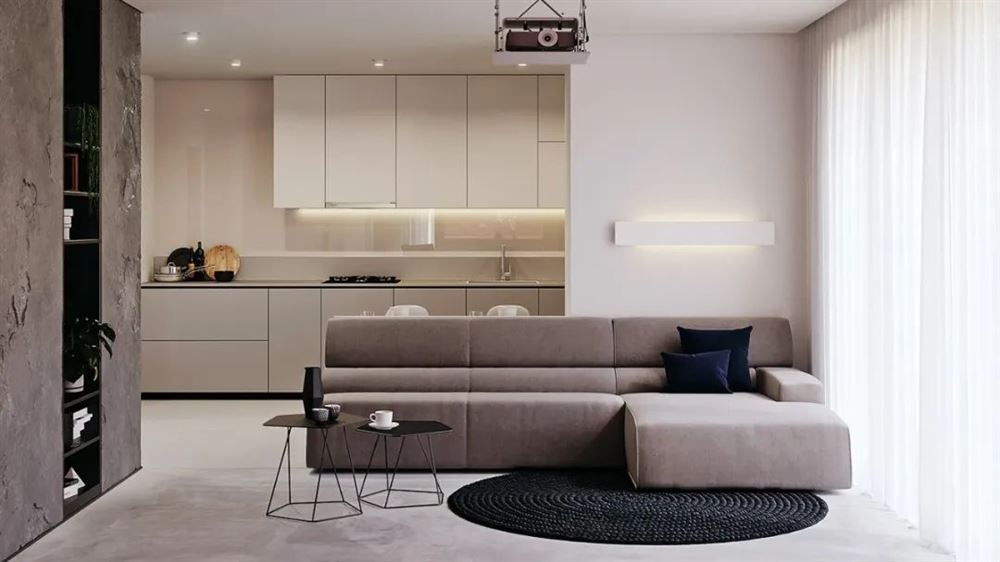 江門市東方豪苑現代簡約風格三居室裝修案例