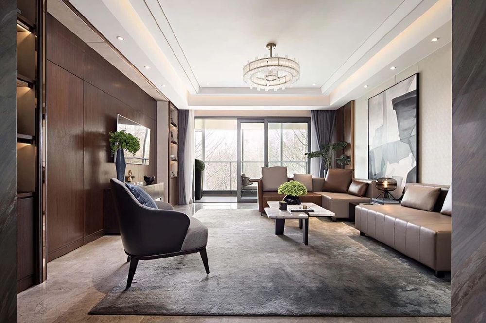 佛山市順德自在城輕奢風格四居室裝修案例