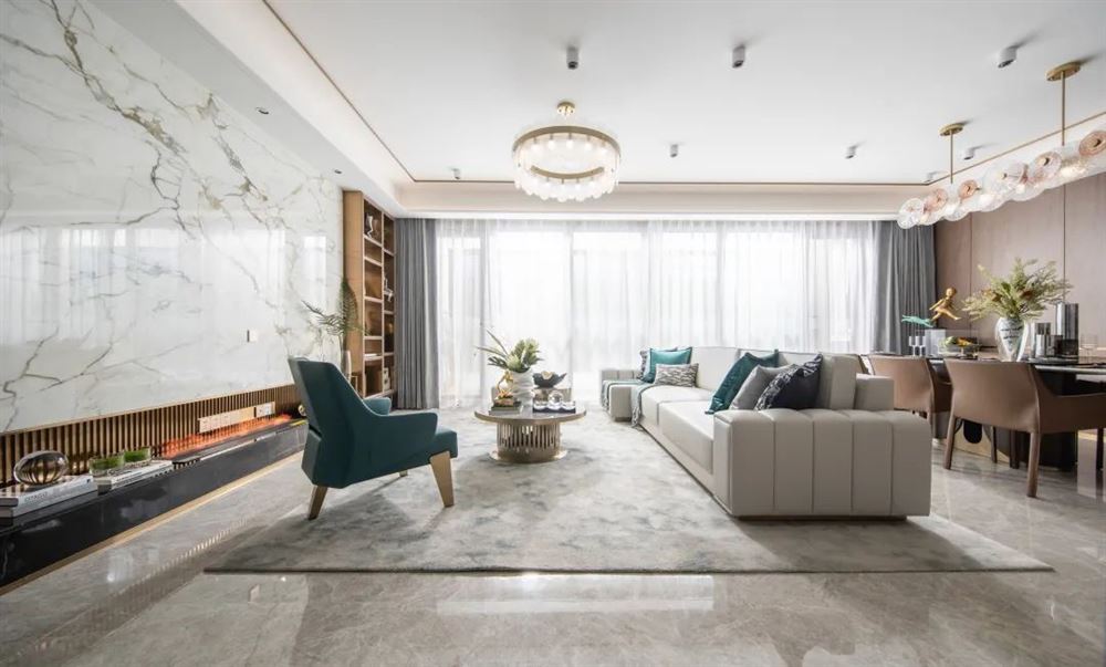 佛山市越秀御湖臺輕奢風(fēng)格四居室裝修案例