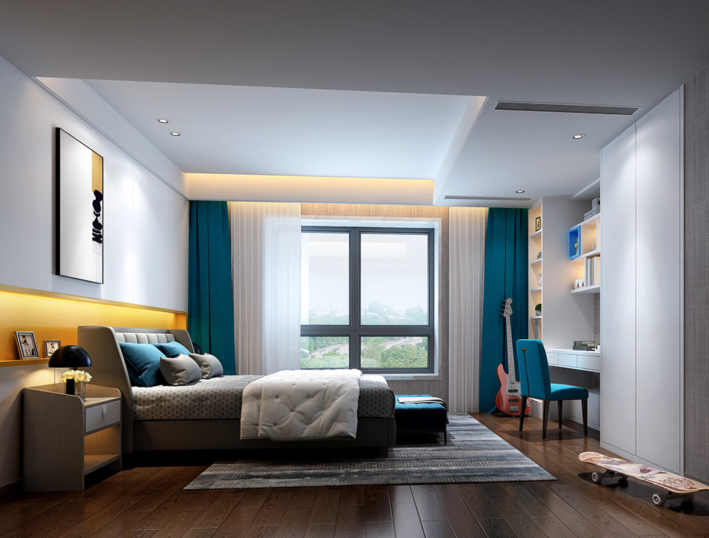 輕奢風格別墅裝修設計效果圖-東逸灣別墅348平米-別墅裝修設計兒童房 輕奢風格別墅裝修設計效果圖-東逸灣別墅348平米-別墅裝修設計兒童房