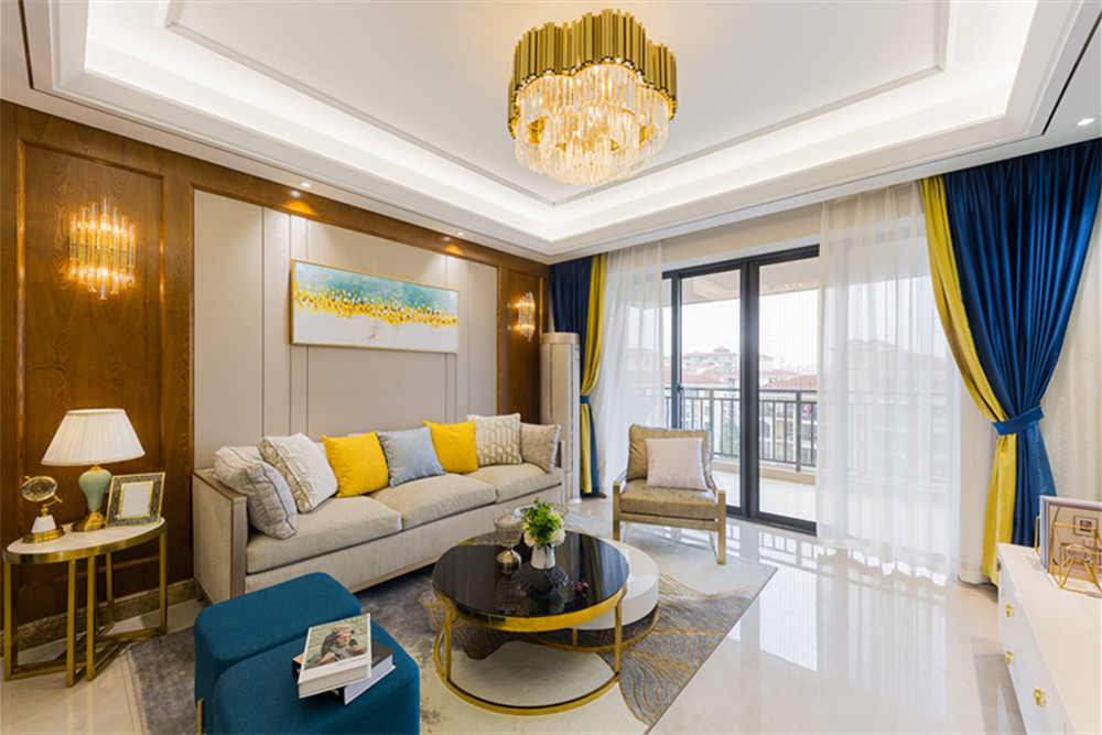 海口市都市森林輕奢風格三居室裝修案例