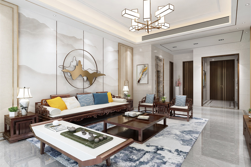江門301平米以上新中式風(fēng)格室內(nèi)裝修設(shè)計(jì)案例