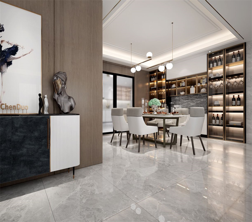 廣州市時代玫瑰園現代簡約風格四居室裝修案例