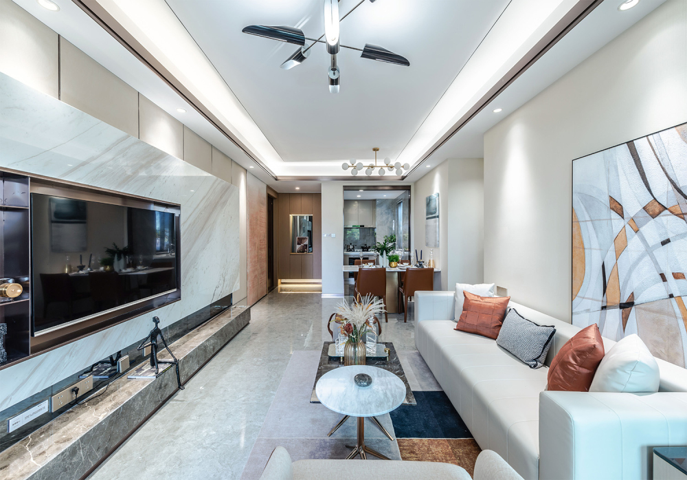 廣州市碧桂園星薈輕奢風(fēng)格三居室裝修案例