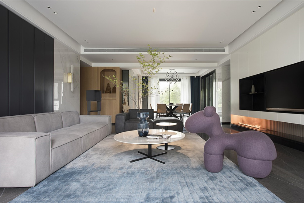 東莞201-300平米輕奢風格寶珊花園室內(nèi)設(shè)計效果圖