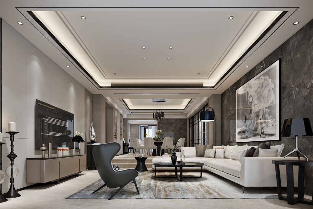 嘉興201-300平米現(xiàn)代簡(jiǎn)約風(fēng)格寶石公館家裝設(shè)計(jì)案例