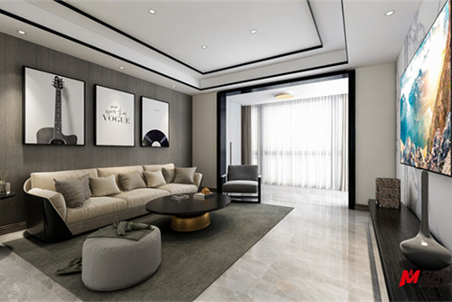 德陽市城東壹號(hào)現(xiàn)代簡(jiǎn)約風(fēng)格三居室裝修案例