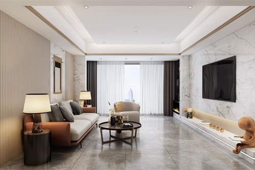 德陽市黎康&middot;塞納灣新中式風格三居室裝修案例