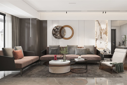 潮州市半小區現代簡約風格三居室裝修案例