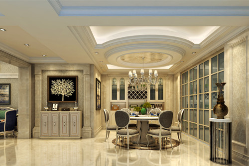 海口201-300平米歐式風格國際名城室內設計效果圖