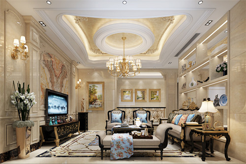 泰州301平米以上歐式風格麗水灣家裝設計案例