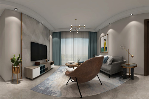 惠州市雅居樂白鷺湖一期現(xiàn)代簡約風格三居室裝修案例