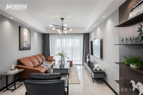 常州市怡康花園現代簡約風格三居室裝修案例