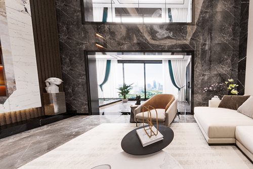 潮州市安盛花苑現代風格別墅裝修案例