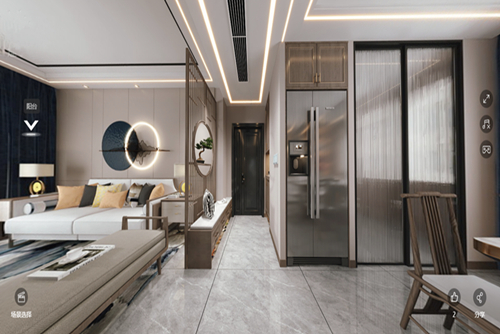 茂名市一方新苑新中式風格四居室裝修案例