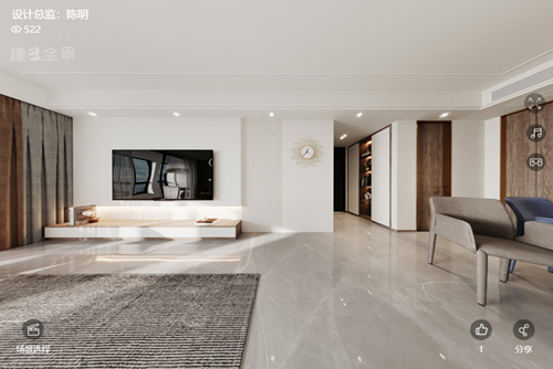 衢州市樂業景觀現代簡約風格三居室裝修案例