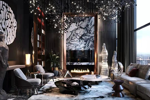 韶關市曲江麗景嘉園現代風格三居室裝修案例