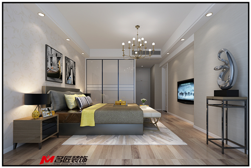 湖州市綠城曉荷江南現代風格四居室裝修案例