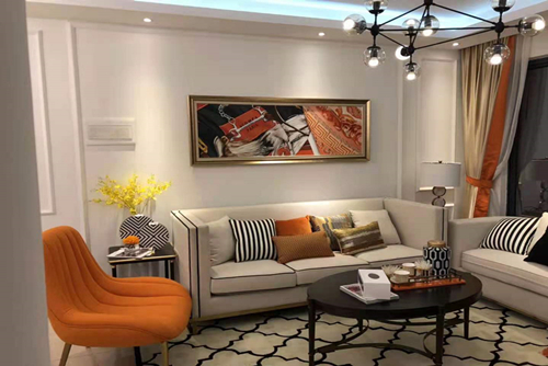 海口市環球100寶龍城現代簡約風格三居室裝修案例