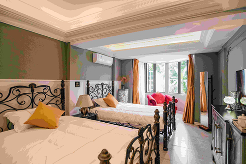 海口市安全廳宿舍現代風格辦公空間裝修案例