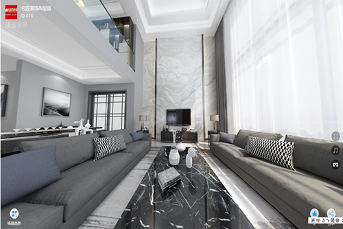 清遠市云山詩意現代簡約風格別墅裝修案例