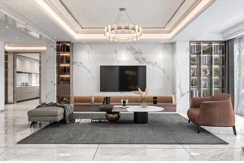 汕頭市香域廣場輕奢風格復式裝修案例