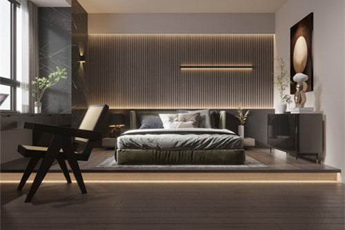 中山市越秀星匯品峰輕奢風(fēng)格三居室裝修案例