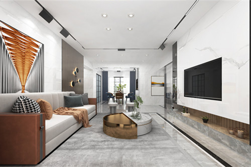 中山市帝璟東方輕奢風格五居室裝修案例