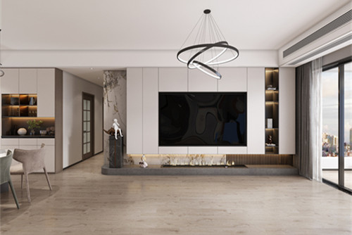 中山市世茂福晟&middot;錢隆御府輕奢風格四居室裝修案例