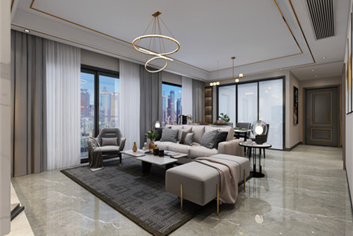 中山市東華居現代簡約風格三居室裝修案例