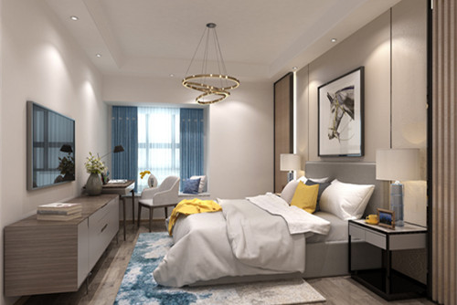 中山市越秀可逸豪苑新中式風格別墅裝修案例