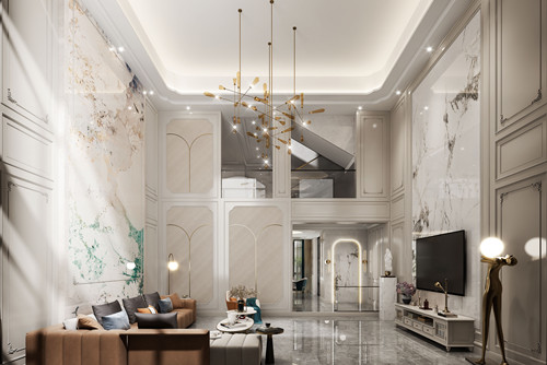 潮州市碧桂園&middot;天璽灣(潮州)輕奢風格別墅裝修案例