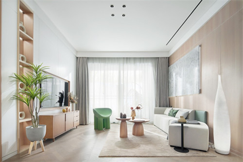 江門市碧桂園公園1號北歐風格三居室裝修案例