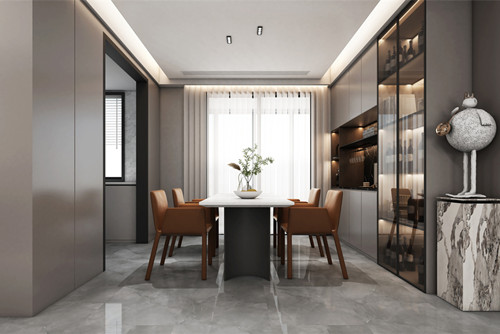 潮州市北園路8號小區現代簡約風格三居室裝修案例