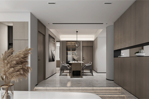 海口市環球100寶龍城現代簡約風格三居室裝修案例