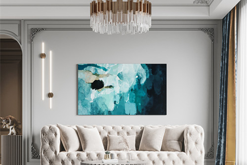 廣州市珠江金茂府輕奢風格二居室裝修案例