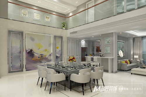 珠海市鵬瑞&middot;珠澳灣中心現代簡約風格復式裝修案例